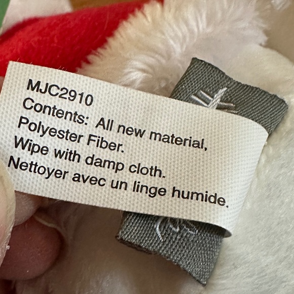 NWT Hallmark PEANUTS SNOOPY Stuffed Toy with Santa Hat and Coat - Picture 9 of 9